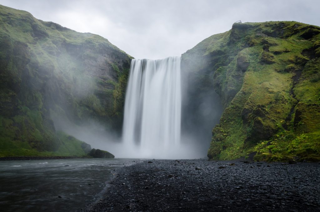 Waterfall in iceland